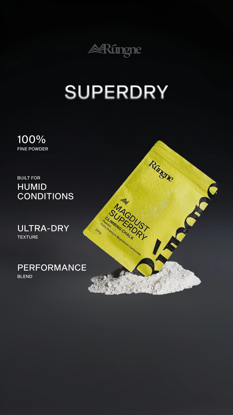 Magdust Superdry Chalk — packshot with spec panel