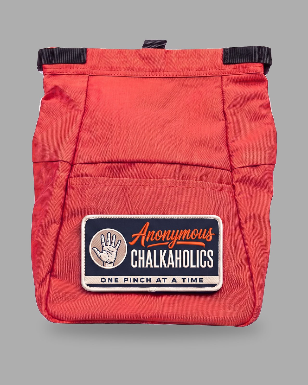 Canvas Anonymous Chalkaholics Bucket — Brick Red — packshot