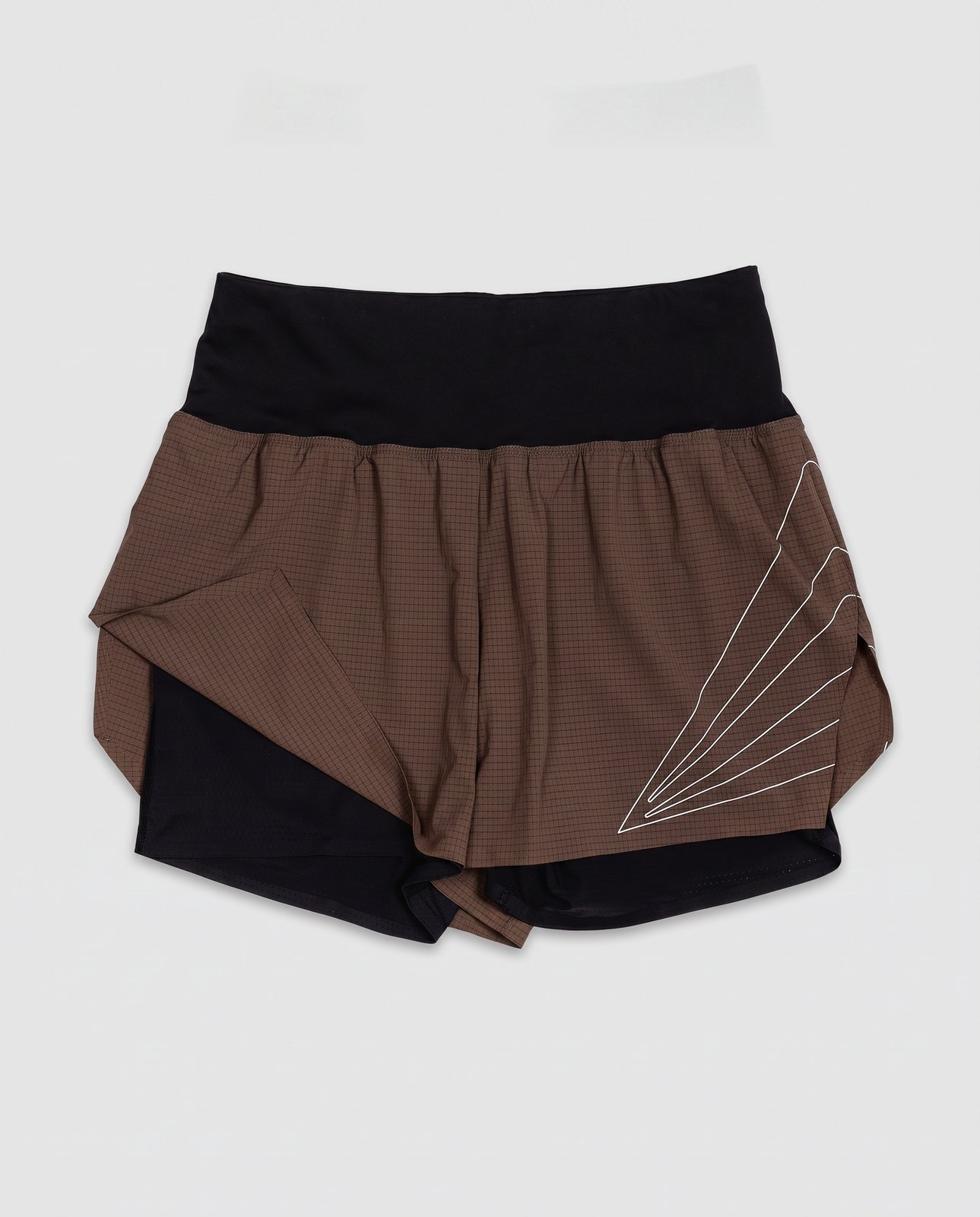 Performance Flash Shorts Womens — Walnut Brown — packshot