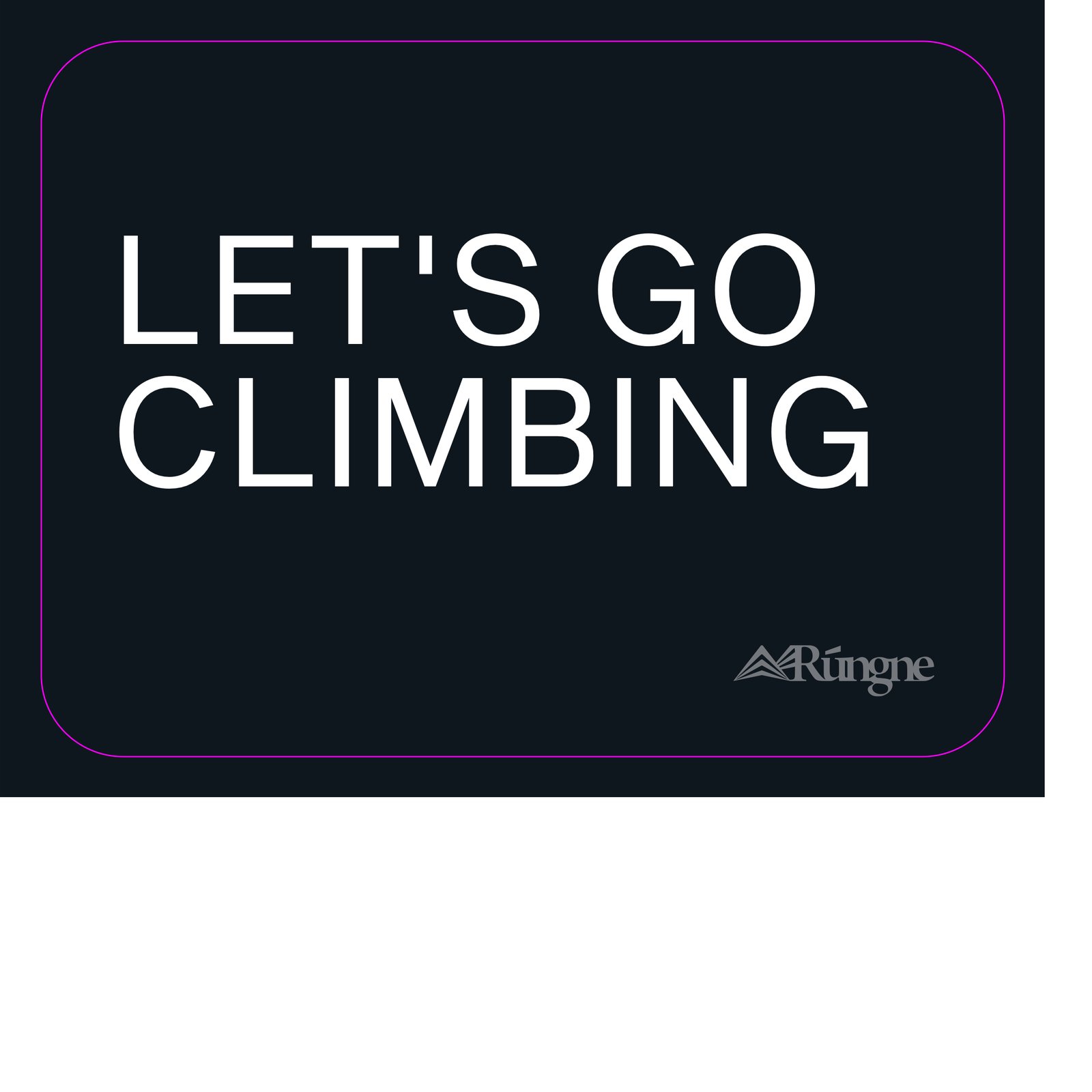Lets Go Climbing Sticker — artwork (STickers)